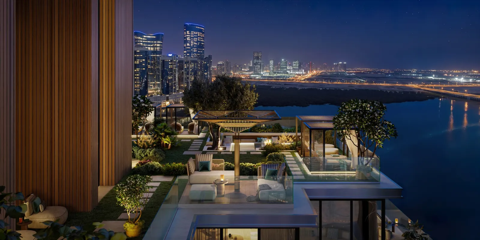 Terrace by night